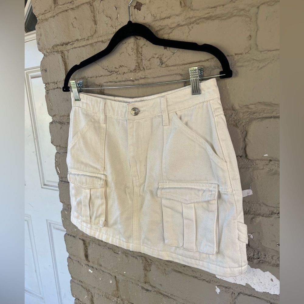 Princess Polly Denim Cargo Mini Skirt